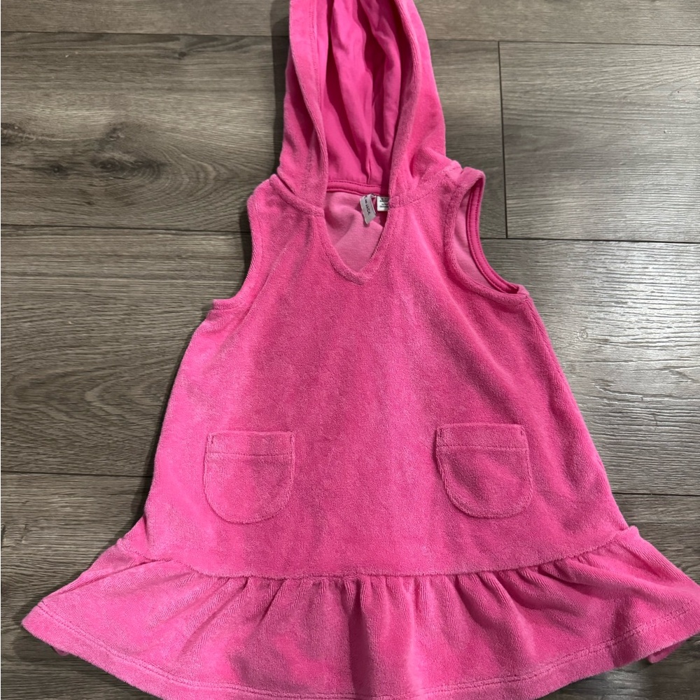 Janie and Jack Pink Terry Cover Up